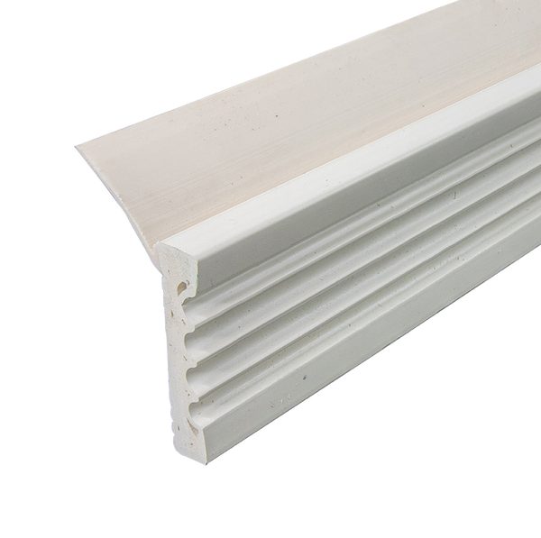 Cellular PVC doorstop molding installed along the full garage door jamb at a Harbour View home in Suffolk 23435